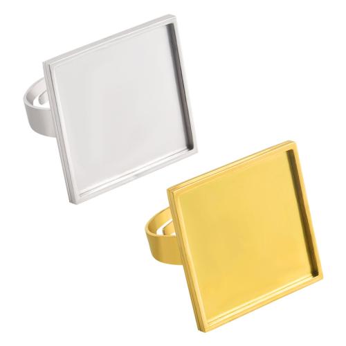 ステンレス指輪のパレット部品, 304ステンレススチール, メッキ, DIY, 無色, 10パソコン/バッグ, 売り手 バッグ