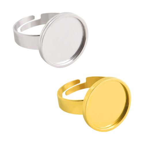 ステンレス指輪のパレット部品, 304ステンレススチール, メッキ, DIY, 無色, 10パソコン/バッグ, 売り手 バッグ