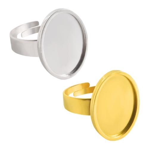 ステンレス指輪のパレット部品, 304ステンレススチール, メッキ, DIY, 無色, 10パソコン/バッグ, 売り手 バッグ