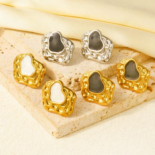 Серьги из нержавеющей стали, Нержавеющая сталь 304, Другое покрытие, ювелирные изделия моды & эмаль, Много цветов для выбора продается Пара