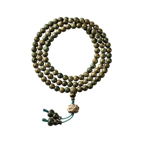 Le bois de santal vert bracelet, Rond, unisexe & styles différents pour le choix, Vendu par PC