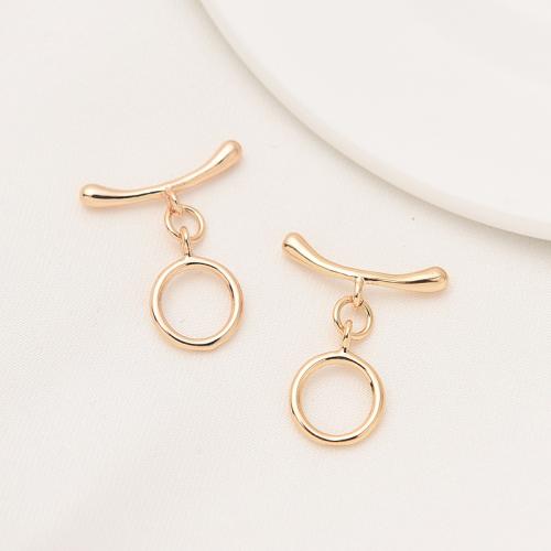 Cierre de palanca de aleación de zinc, chapado en color dorado, Bricolaje & diferentes estilos para la opción, Vendido por Set[