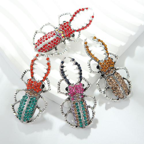 Strass Zink Legierung Brosche, Zinklegierung, Modeschmuck & unisex & mit Strass, keine, verkauft von PC