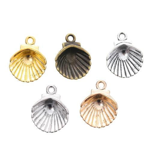 Zinc Alloy Animal Pendants, Shell, plated, DIY 