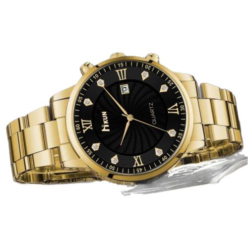 Pulseras de reloj de hombres, Aleación, con Vidrio & acero inoxidable 304, chapado, Joyería & para hombre, más colores para la opción, longitud:25 cm, Vendido por UD