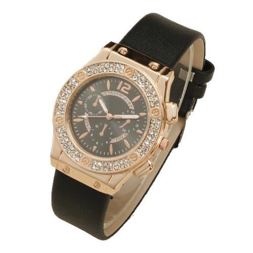 Bracelets de montre pour femmes, Alliage, avec verre & Acier inoxydable 304, Placage, bijoux de mode & avec strass, plus de couleurs à choisir cm, Vendu par PC