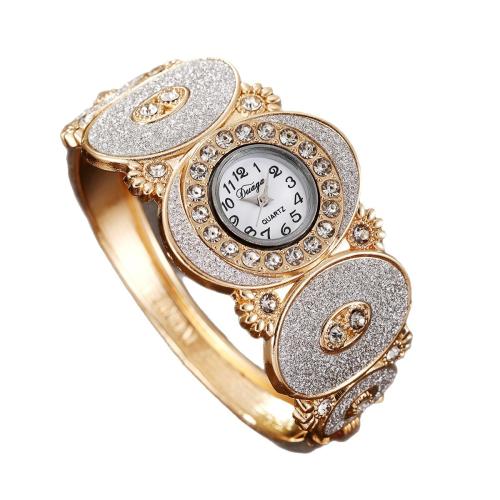 Bangle Watch, Alloy, with Glass, plated, fashion jewelry & for woman & with rhinestone cm [