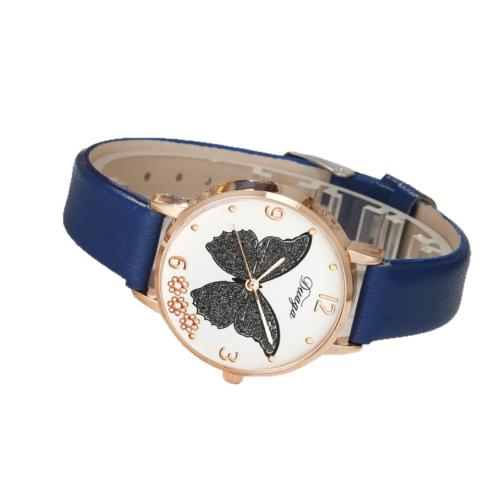 Bracelets de montre pour femmes, Alliage, avec Faux cuir & verre & Acier inoxydable 304, Placage, bijoux de mode, plus de couleurs à choisir cm, Vendu par PC