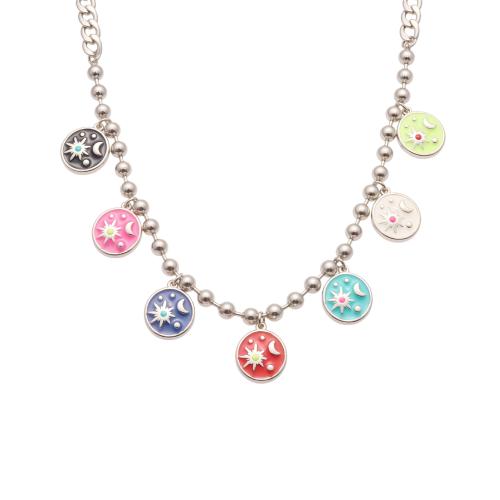 ステンレス鋼のジュエリーネックレス, 304ステンレススチール, ゴールドメッキ, ファッションジュエリー & エナメル, 無色, 売り手 パソコン