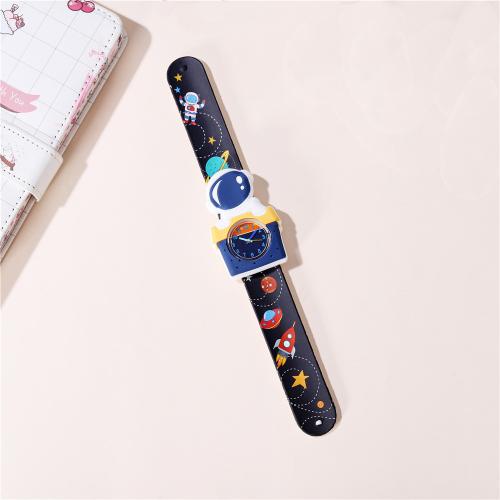 子供向けの腕時計ブレスレット, 合金, とともに プラスチック & ガラス & 304ステンレススチール, メッキ, ファッションジュエリー & ユニセックス, 無色, 売り手 パソコン