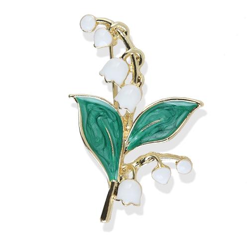 Broche émail, alliage de zinc, Tulip, Placage, bijoux de mode & pour femme, Vendu par PC