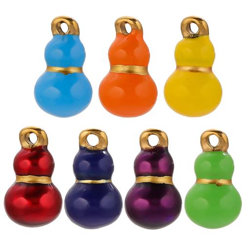 Emaille Edelstahl Anhänger, 304 Edelstahl, Kalebasse, goldfarben plattiert, DIY, keine, 2PCs/Tasche, verkauft von Tasche