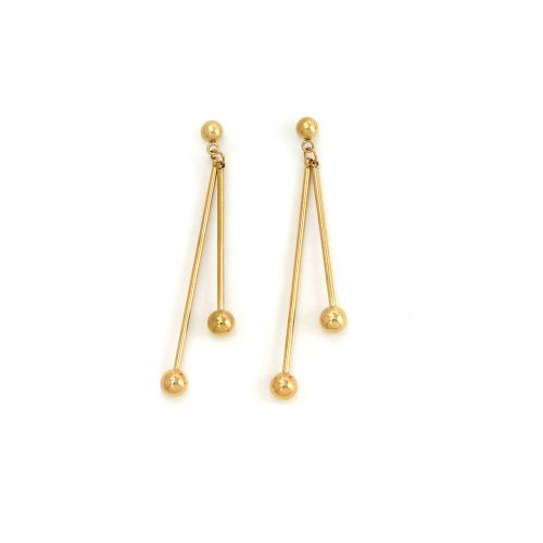 Boucle d'oreille goutte inox, Acier inoxydable 304, Placage, bijoux de mode & pour femme, plus de couleurs à choisir, Vendu par paire