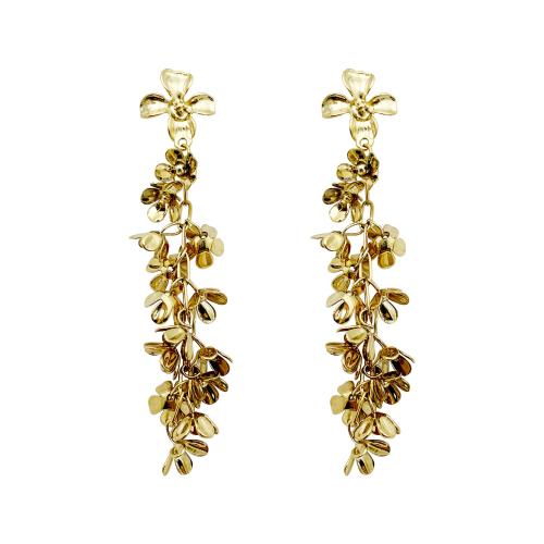 Boucle d'oreille goutte inox, Acier inoxydable 304, Placage, bijoux de mode & pour femme, doré, Vendu par paire
