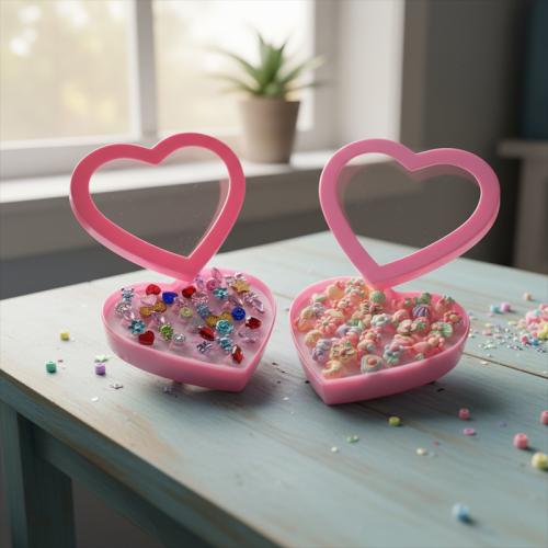 Anillo del dedo de los niños, Acrílico, Joyería & para  los niños, más colores para la opción, 15x14x3.5mm, Vendido por Caja