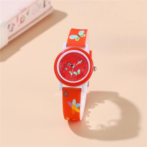 Fashion Children Watch, Plastic, with 304 Stainless Steel, plated, fashion jewelry & for children [