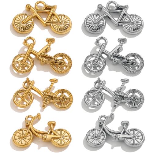 Stainless Steel Pendants, 304 Stainless Steel, Motorcycle, plated, DIY 