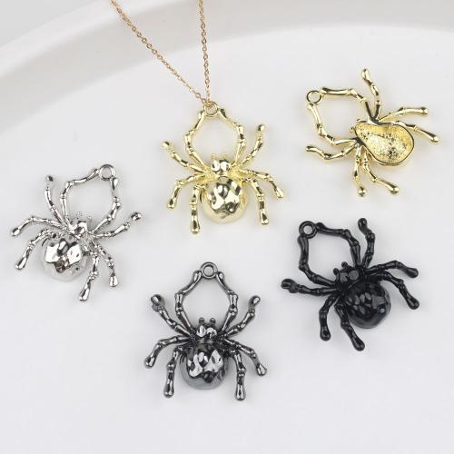 Zinc Alloy Animal Pendants, Spider, plated, DIY 