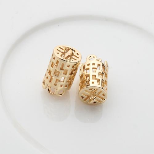 Hollow Brass Pendants, gold color plated, DIY, golden 
