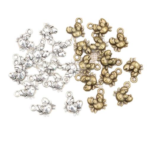 Zinc Alloy Animal Pendants, Crab, DIY 