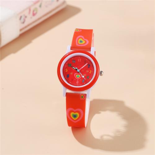 子供向けの腕時計ブレスレット, プラスチック, とともに 304ステンレススチール, メッキ, ファッションジュエリー & 子供のための, 無色, 売り手 パソコン