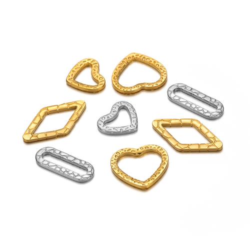 Bague en acier inoxydable, Acier inoxydable 304, Placage de couleur d'or, DIY, plus de couleurs à choisir Vendu par sac