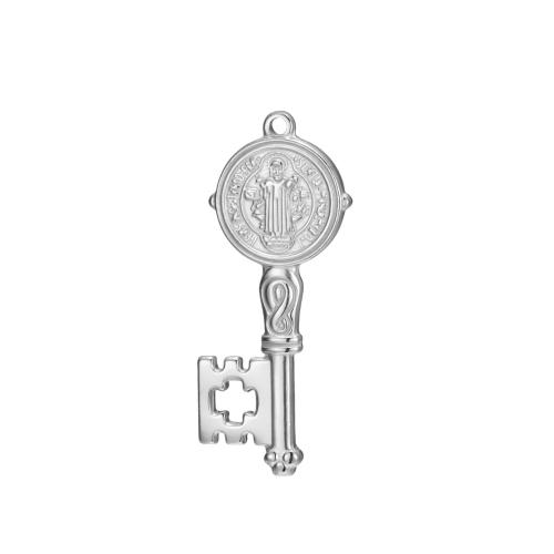 Stainless Steel Key Pendants, 304 Stainless Steel, plated, DIY 