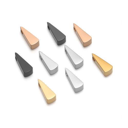 Stainless Steel Beads, 304 Stainless Steel, Triangle, plated, DIY 
