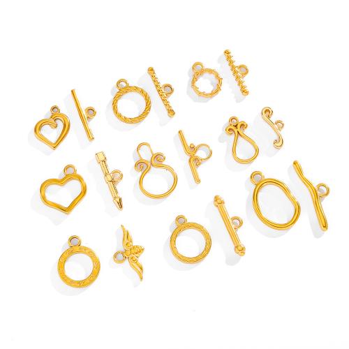 Stainless Steel Toggle Clasp, 304 Stainless Steel, gold color plated, DIY 