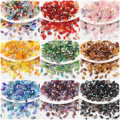 Glass Beads, gold color plated, DIY 