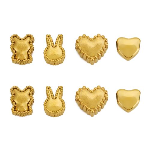 Stainless Steel Beads, 304 Stainless Steel, gold color plated, DIY 