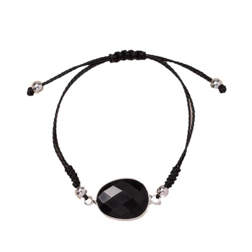 Edelstein Armbänder, Naturstein, mit Wachsschnur & 304 Edelstahl, Modeschmuck, keine, verkauft von PC