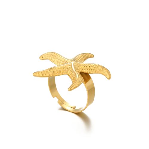 Bague en acier inoxydable, Acier inoxydable 304, Placage ionique sous vide, bijoux de mode & styles différents pour le choix & pour femme, doré, Vendu par PC