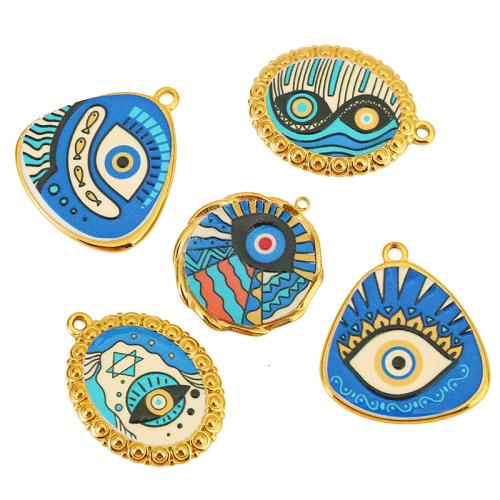 Enamel Stainless Steel Pendant, 304 Stainless Steel, plated, DIY 