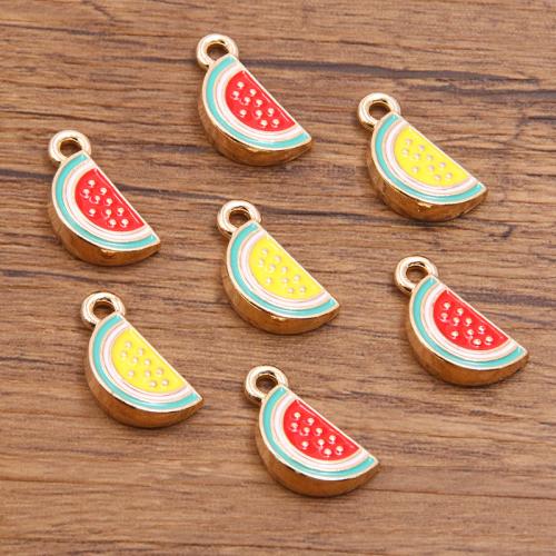 Colgantes de esmalte de la aleación del cinc, aleación de zinc, Fruta, chapado, Bricolaje, más colores para la opción, 100PCs/Bolsa, Vendido por Bolsa