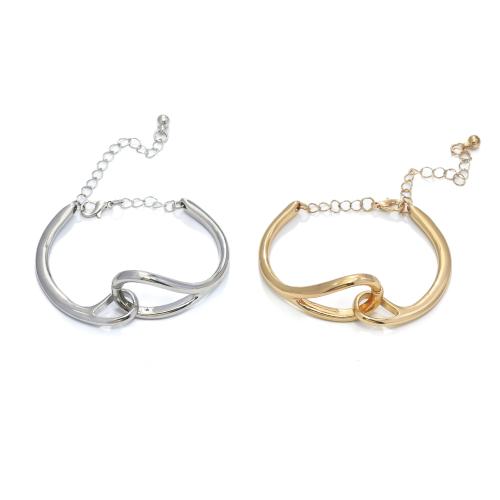 Zinc Alloy Bracelet, Geometrical Pattern, plated, fashion jewelry & for woman 