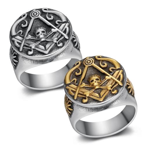 Bague en acier inoxydable, Acier inoxydable 304, Placage, bijoux de mode & normes différentes pour le choix & pour homme, plus de couleurs à choisir, Vendu par PC