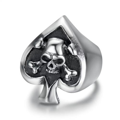 Bague en acier inoxydable, Acier inoxydable 304, poli, bijoux de mode & normes différentes pour le choix & pour homme, couleur originale, Vendu par PC