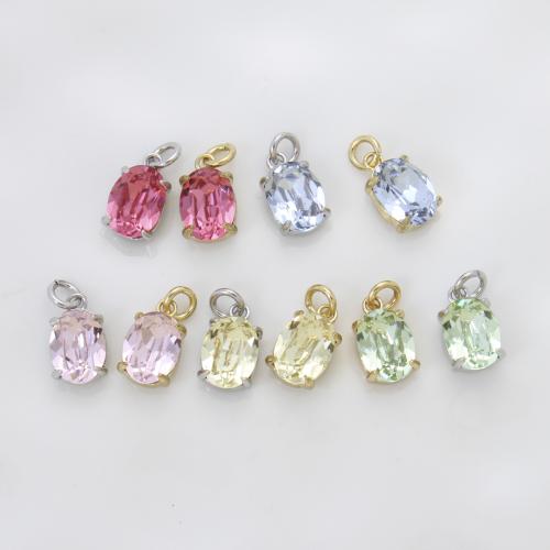 Pendentifs en laiton zircon cubique (CZ), Placage, DIY & pavé de micro zircon, plus de couleurs à choisir Vendu par PC