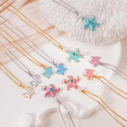 Handgemachte Messinghalskette, Messing, mit Kunststoff Perlen, plattiert, verschiedene Stile für Wahl & Micro pave Zirkonia & für Frau & Emaille, keine, verkauft von PC