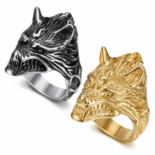 Bague en acier inoxydable, Acier inoxydable 304, Placage, bijoux de mode & normes différentes pour le choix & pour homme, plus de couleurs à choisir, Vendu par PC