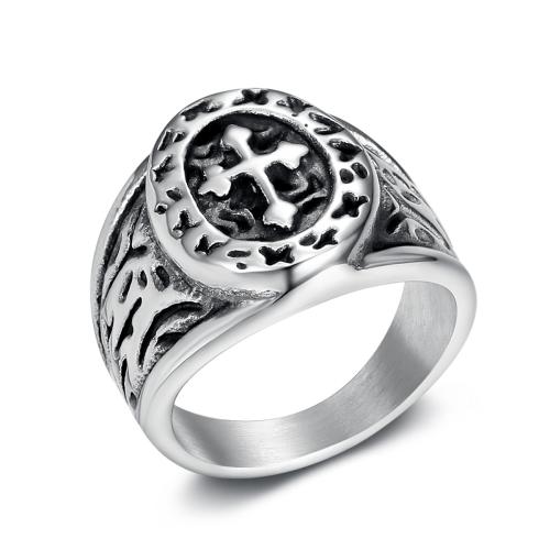Bague en acier inoxydable, Acier inoxydable 304, poli, bijoux de mode & normes différentes pour le choix & pour homme, couleur originale, Vendu par PC