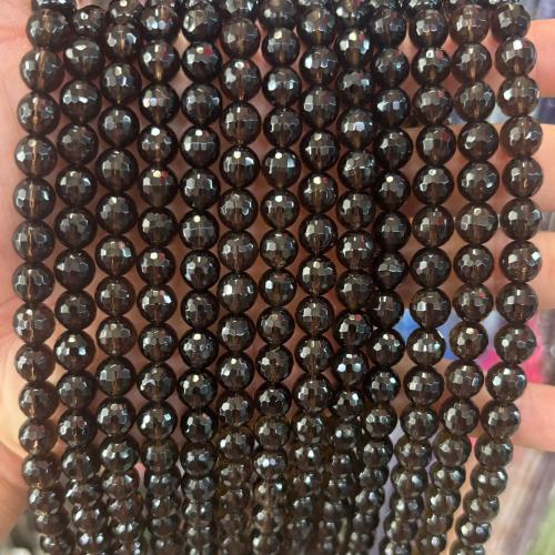 Perles en quartz fumé naturel, DIY, couleurs mélangées cm, Vendu par brin