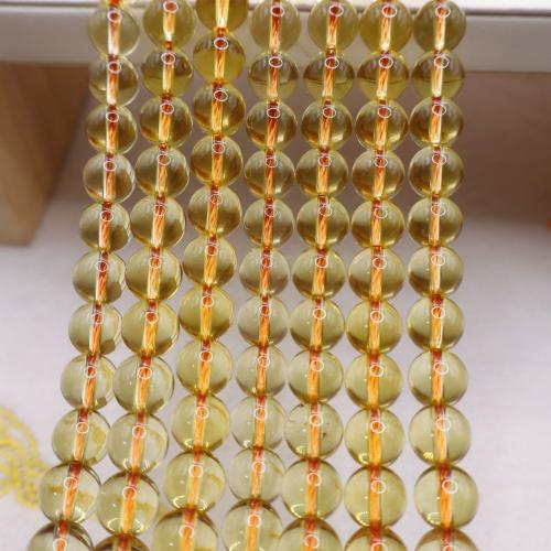 Cristal en jaune naturelles, perles de citrine, DIY, Jaune, 8mm cm, Vendu par brin