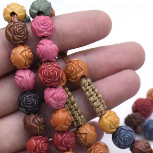 Rosary Necklace, alliage de zinc, avec pin, croix, Placage, bijoux de mode, couleurs mélangées .5 cm, Vendu par PC