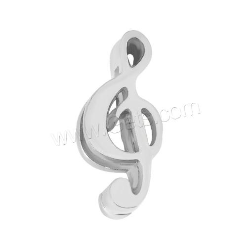 Acier titane amulette coulissante, Placage, Forme différente pour le choix & émail, plus de couleurs à choisir, 10-15mm, Vendu par PC