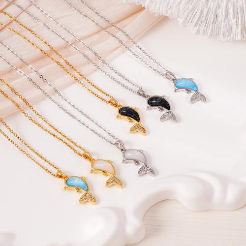 キュービックジルコンマイクロパヴェブラスネックレス, 銅, とともに 304ステンレス鋼チェーン & 樹脂, メッキ, ファッションジュエリー & マイクロパヴェジルコニア & 女性用, 無色, 売り手 パソコン