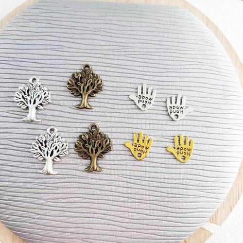 Bijoux pendentifs en Zinc alliage , alliage de zinc, Placage, DIY & styles différents pour le choix, plus de couleurs à choisir, Vendu par PC