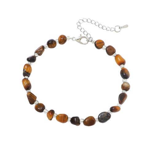 Edelstein Armbänder, Naturstein, mit Seedbead & 304 Edelstahl, Modeschmuck, keine, 5-8MM, verkauft von PC