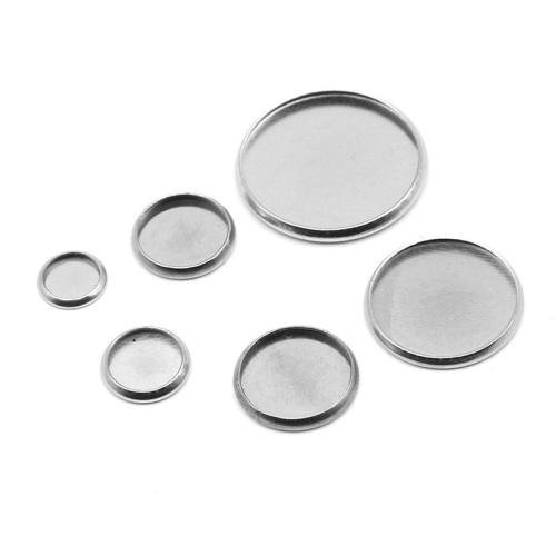 Stainless Steel Jewelry Findings, 304 Stainless Steel, Round, DIY original color 